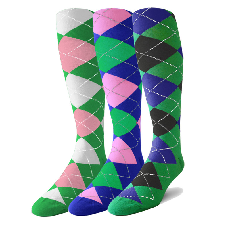 Lime, Royal and Pink Sock Bundle