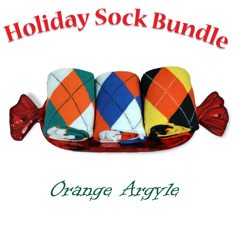 Orange, Teal and Royal Sock Bundle