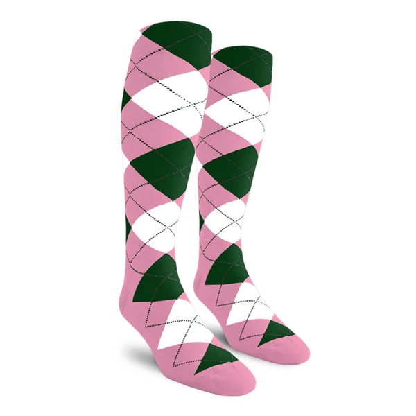 pink argyle dress socks Pink & Grey Argyle Dress Socks