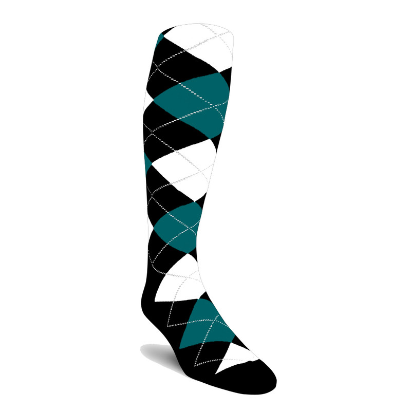 Golf Knickers Argyle Paradise Outfit 6C - Black/Teal/White