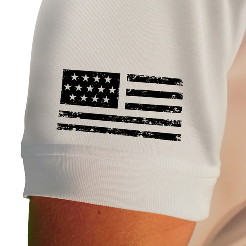 Mens USA Patriot Heroes Golf Shirt - We The People - Black