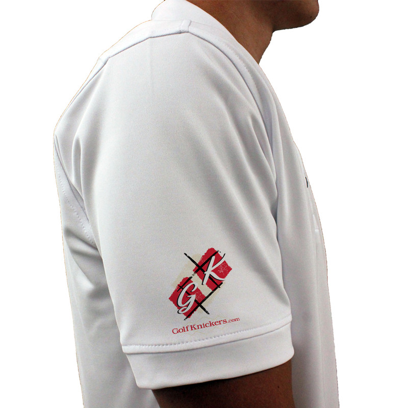Mens Argyle Utopia Golf Shirt - DDD: Natural/Red