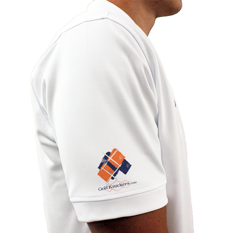 Mens Argyle Utopia Golf Shirt - HH: Navy/Orange