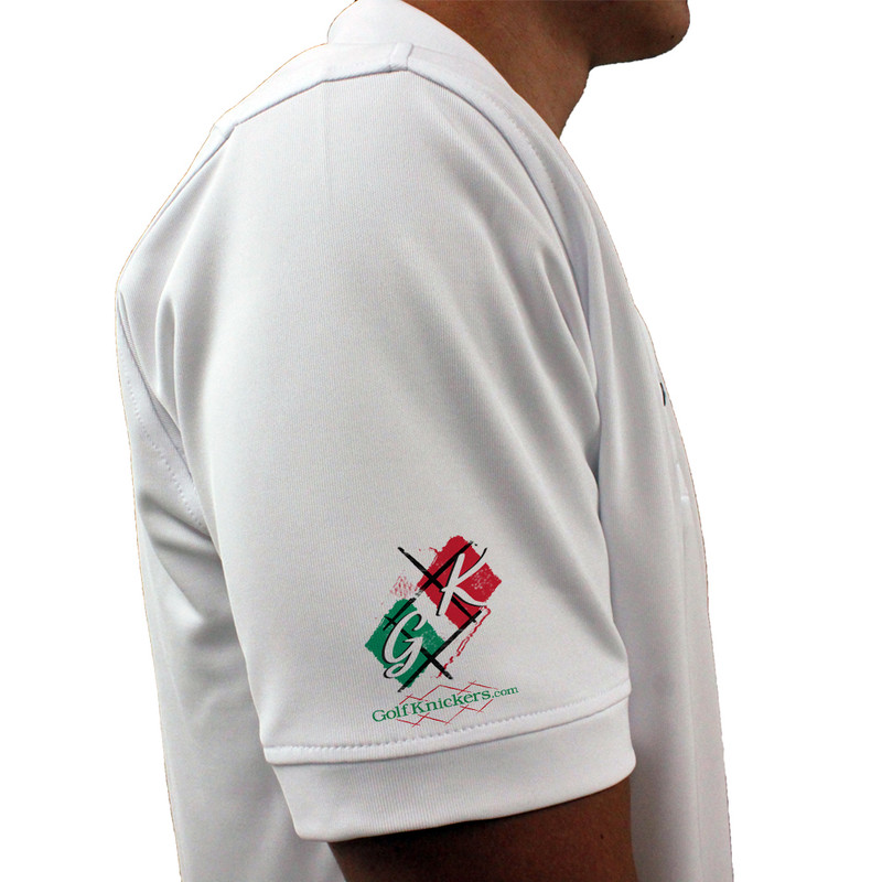 Mens Argyle Utopia Golf Shirt - UUUU: White/Lime/Red