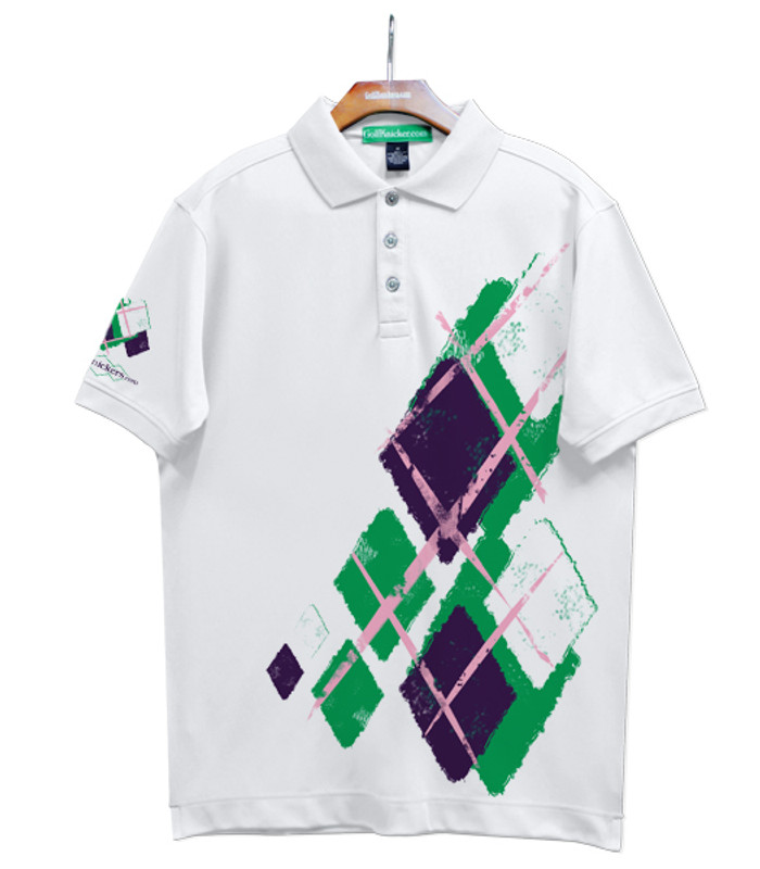 Golf Knickers Argyle Utopia Outfit LLL - Lime/Purple/White