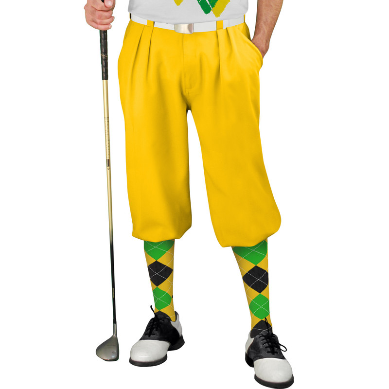 Golf Knickers Argyle Utopia Outfit QQQ - Yellow/Lime/Black