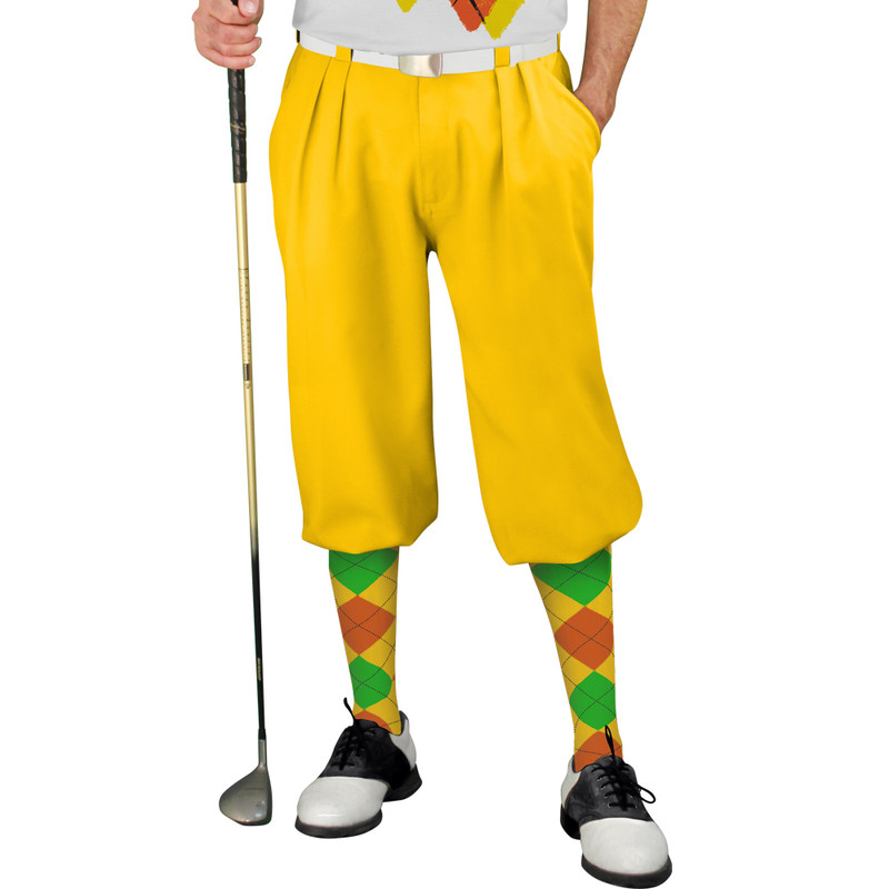 Golf Knickers Argyle Utopia Outfit 5F - Yellow/Orange/Lime