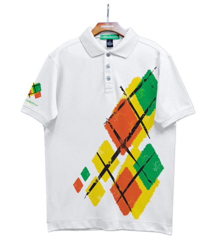 Golf Knickers Argyle Utopia Outfit 5F - Yellow/Orange/Lime