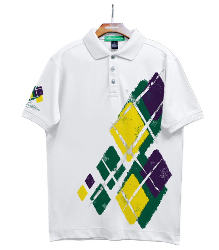 Golf Knickers Argyle Utopia Outfit 6F - Dark Green/Yellow/Purple