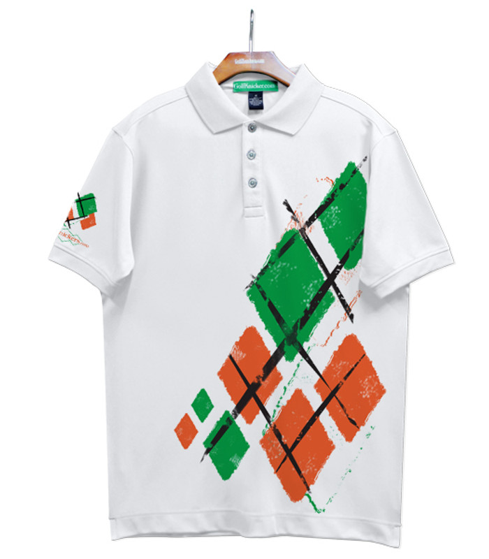 Golf Knickers Argyle Utopia Outfit 6Z - White/Orange/Lime