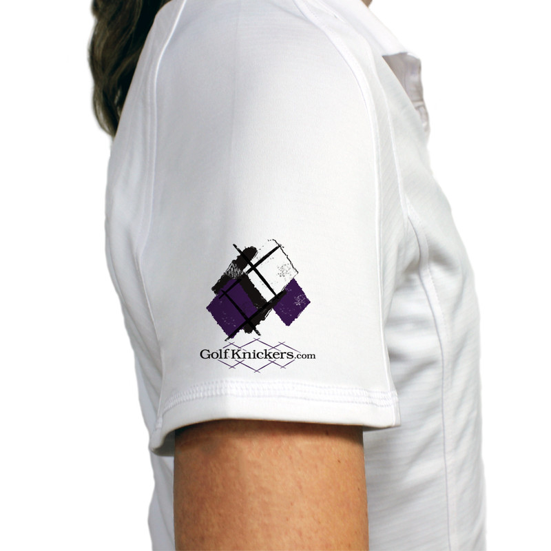 Ladies Golf Knickers Argyle Utopia Outfit OOOO - Black/Purple/White