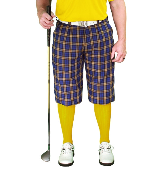 Mens Myrtle Yellow Golf Knickers Golf Outfit