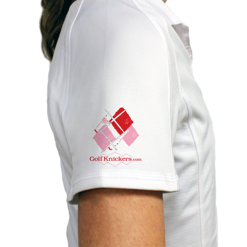 Ladies Golf Knickers Argyle Utopia Outfit 6Q - White/Pink/Red