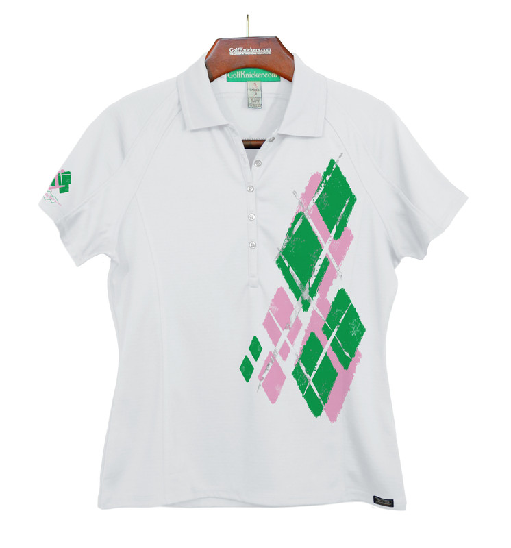 Ladies Golf Knickers Argyle Utopia Outfit 6Y - Pink/Lime