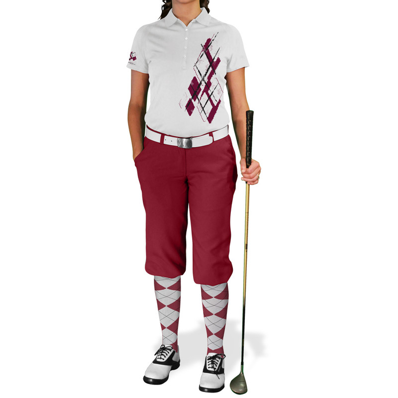 トップス house on the hill Tee (Argyle) 90 Argyle Utopia Golf Shirts | Ladies | P