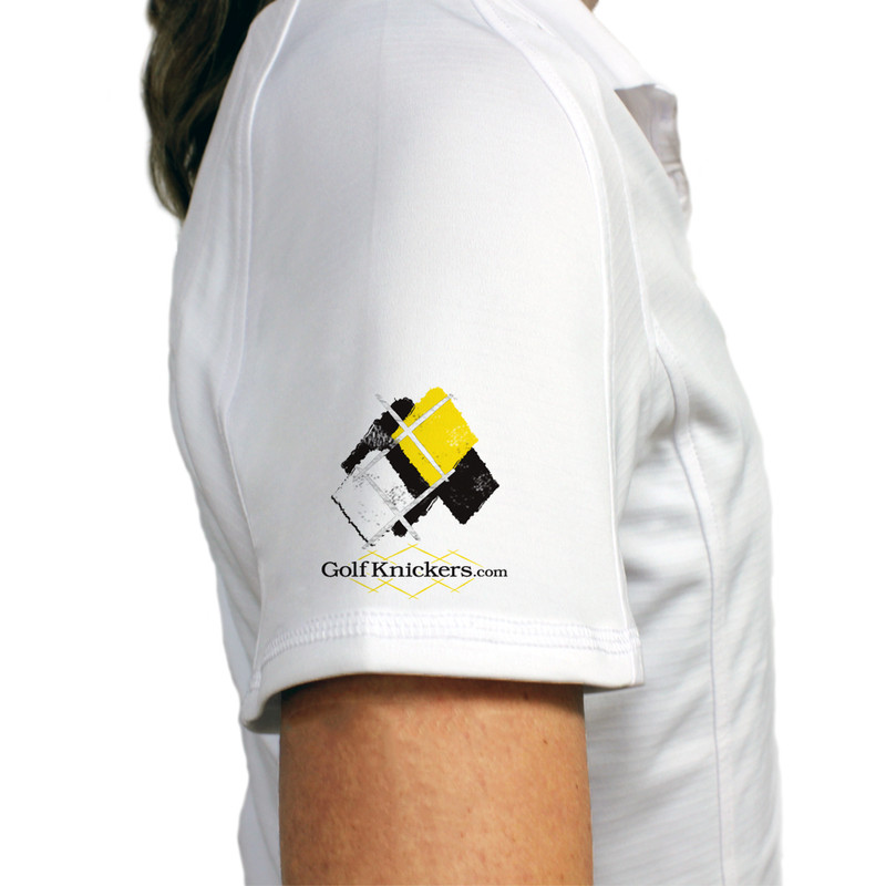 Ladies Argyle Utopia Golf Shirt - NNNN: Black/Yellow/White