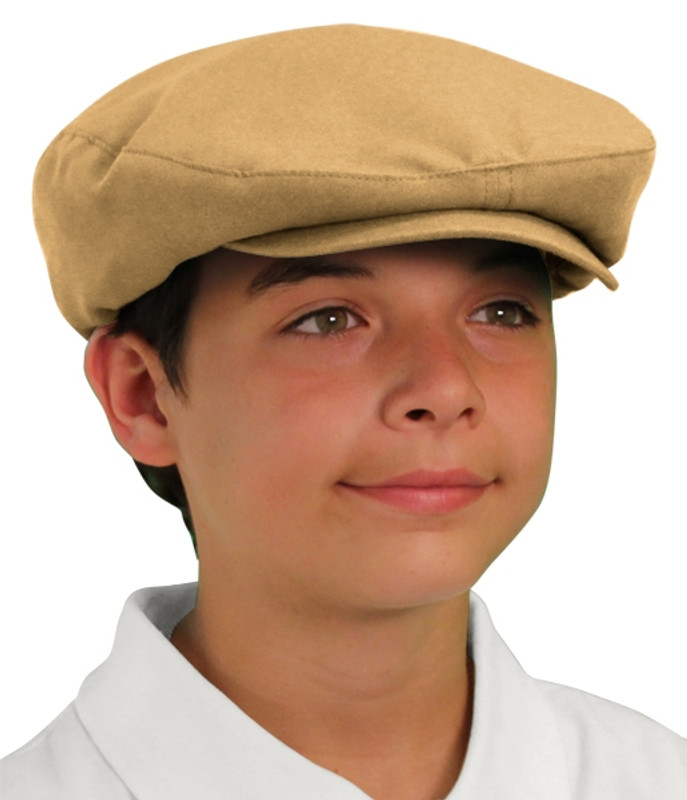 Youth Outdoor Sports Khaki Microfiber Golf Cap Front