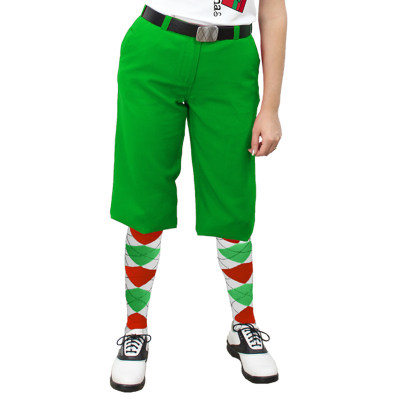 Ladies Golf Knickers Christmas Outfit - Merry Christmas