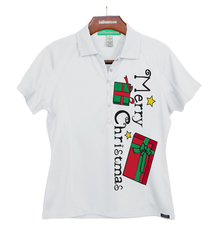 Ladies Golf Knickers Christmas Outfit - Merry Christmas