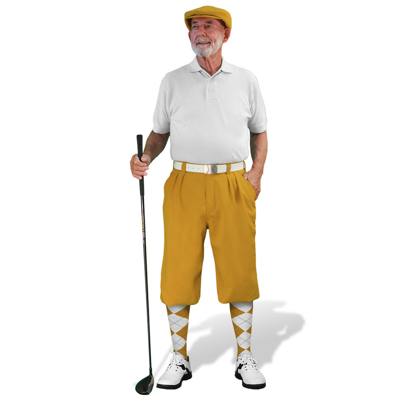 Golf Knickers - Gold Mutiselect Outfit