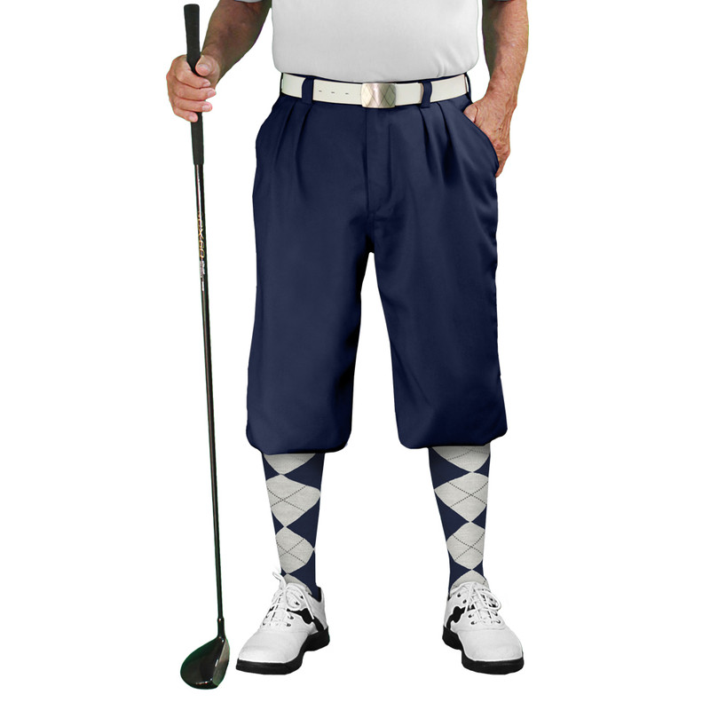 Golf Knickers - Mens Navy Multiselect Outfit