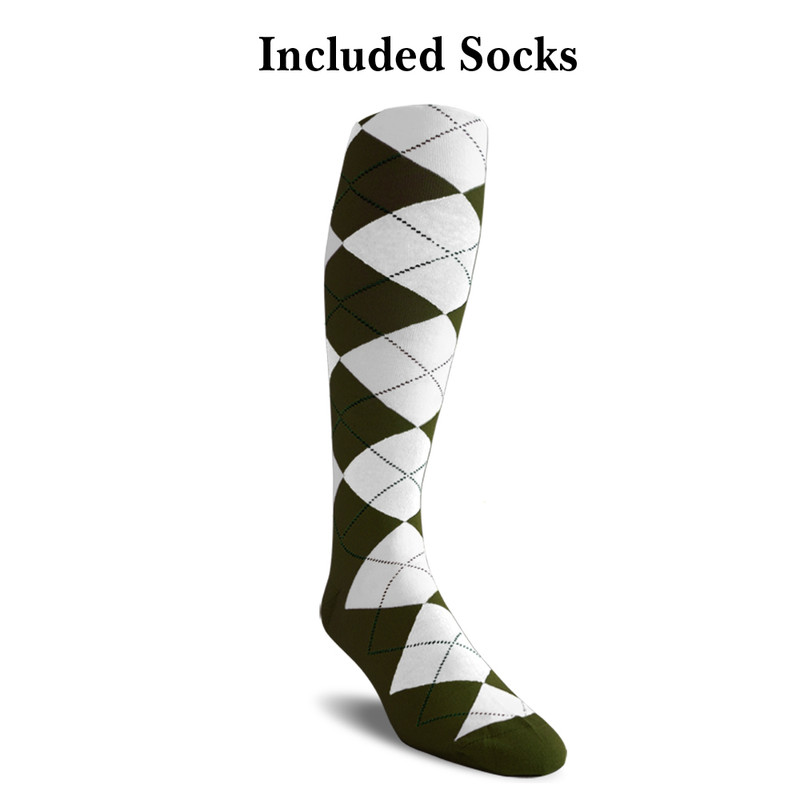 Golf Knickers - Mens Olive Multiselect Outfit