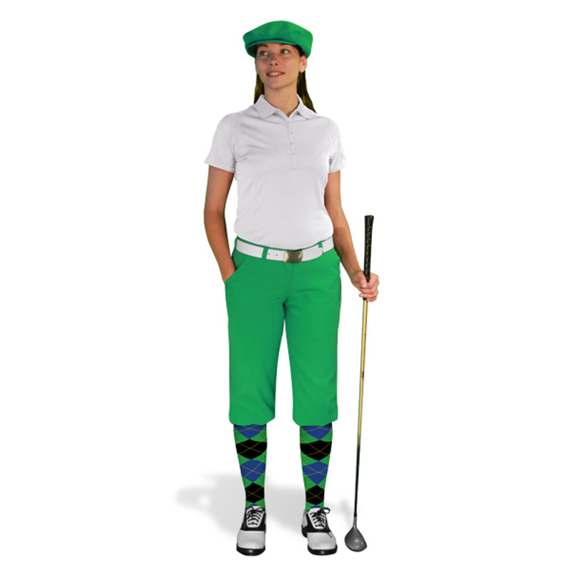 Golf Knickers - Ladies Lime Multiselect Outfit