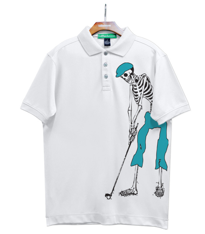 Golf Knickers Halloween Outfit - Skeleton Teal