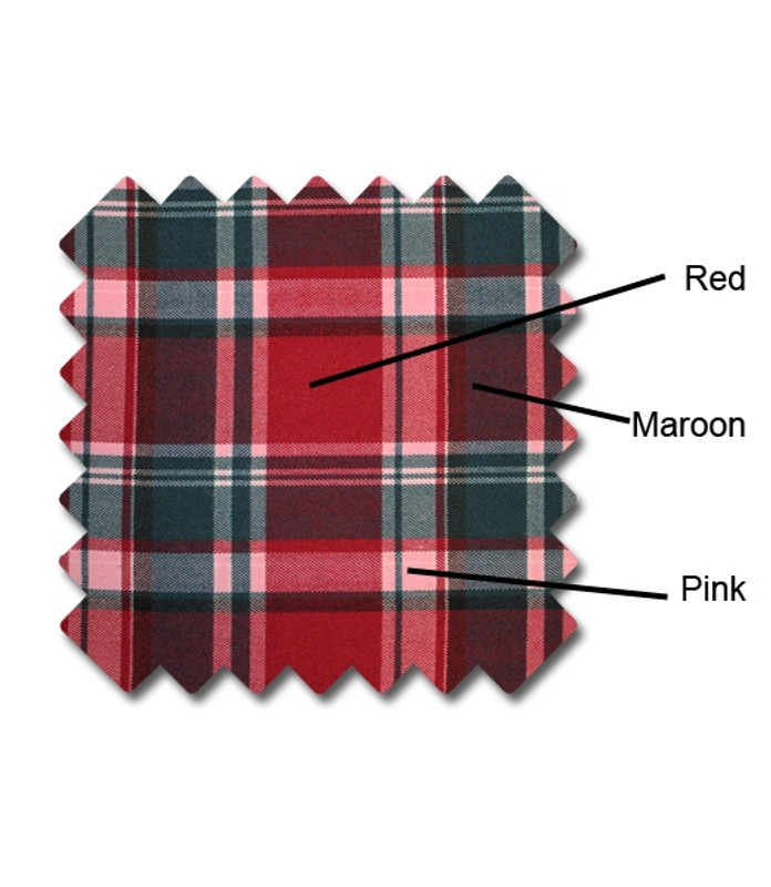 Mayfield Plaid Red Maroon Pink