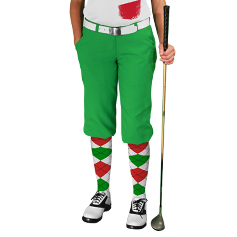 Ladies Golf Knickers - Italian Homeland Outfit - Lime
