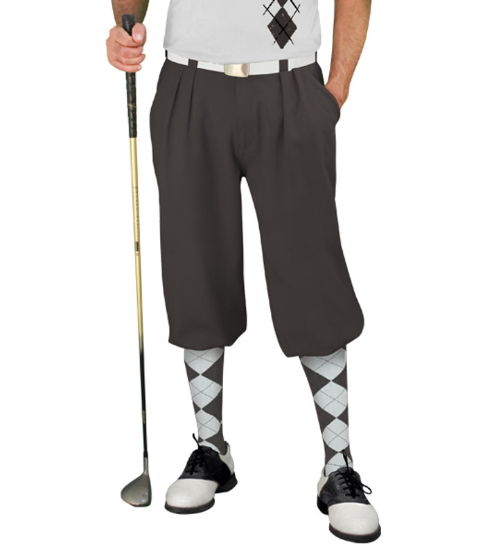 Golf Knickers - White/Charcoal Argyle Heaven Outfit