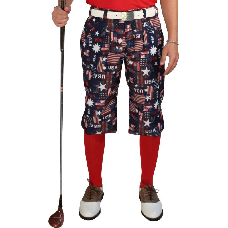 Golf Outfit - Mens Independence Day & Red