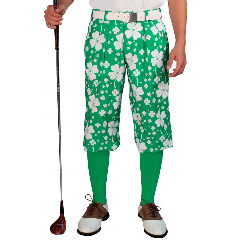 Golf Outfit - Mens Irish Luck & Wedge Shirt Lime