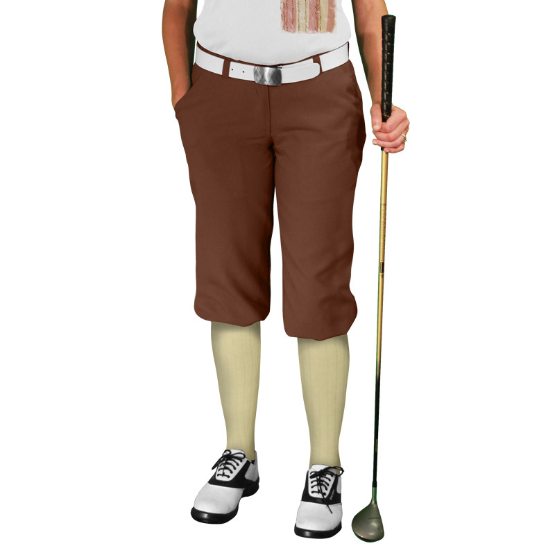 Ladies Golf Knickers - American Homeland Outfit - We The People - Brown