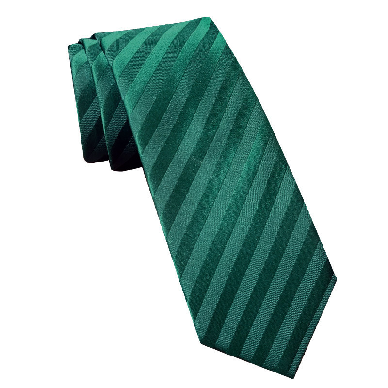 Dress Shirt Golf Outfit - Mens Black Stewart & Green with Green Tie