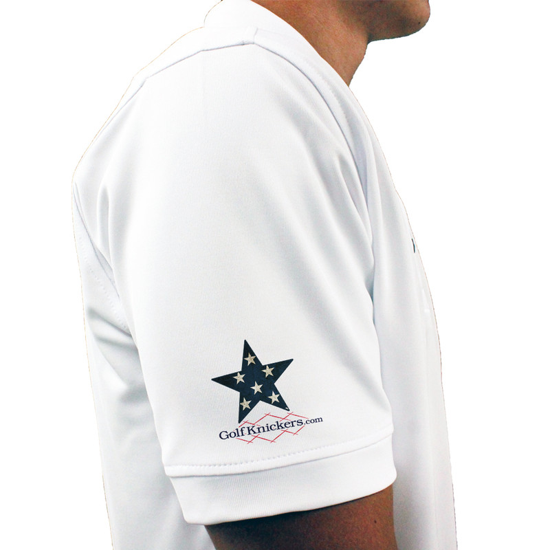 Mens USA Patriot Heroes Golf Shirt - Stars