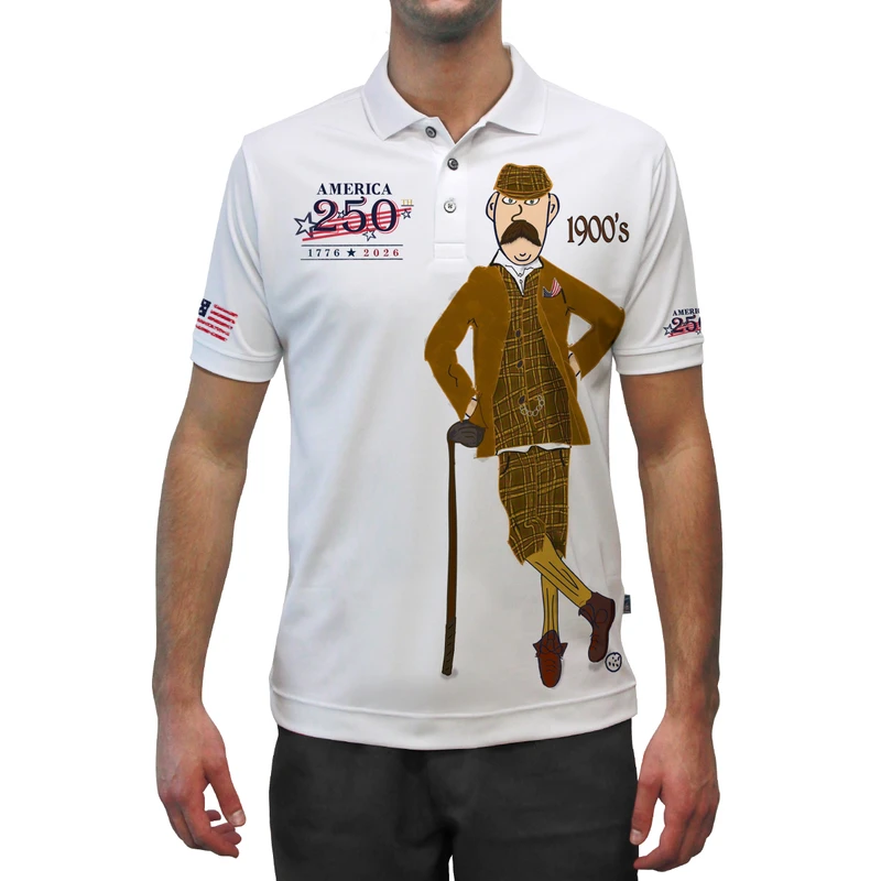 USA Patriot Heroes 250 Golf Shirt - Traditional 1900s Putter Pal