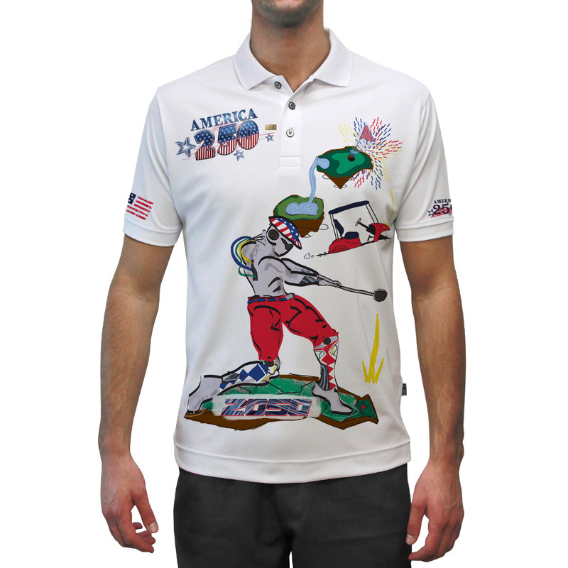USA Patriot Heroes 250 Golf Shirt - Future Robot 2050 Putter Pal