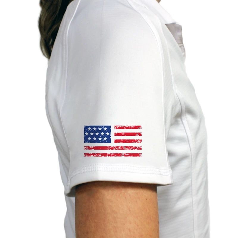 Ladies USA Patriot Heroes 250 Golf Shirt - Golfer 2001 Putter Pal