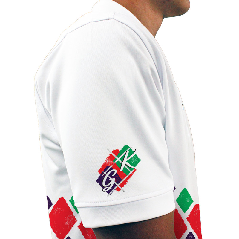 Mens Argyle Arcadia Golf Shirt - 5C: Red/Purple/Lime