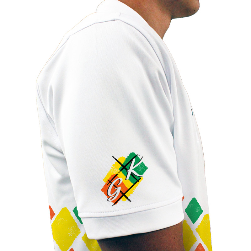 Mens Arcadia Arcadia Golf Shirt - 5F: Yellow/Orange/Lime