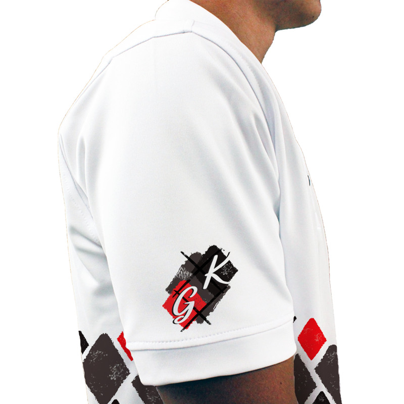 Mens Argyle Arcadia Golf Shirt - 6U: Charcoal/Black/Red