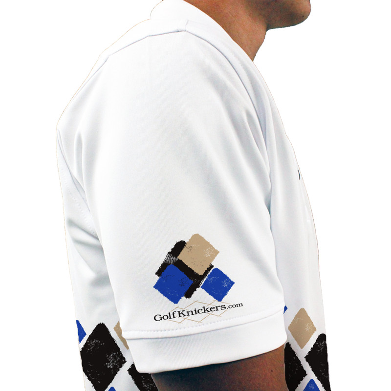 Mens Argyle Arcadia Golf Shirt - TTTT: Black/Royal/Khaki