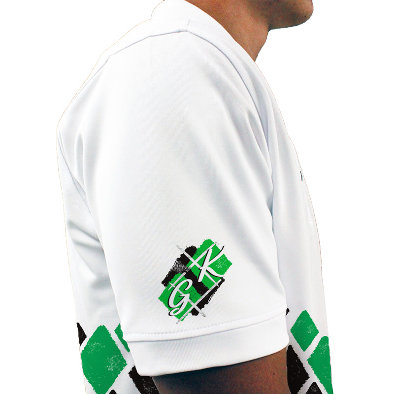 Mens Argyle Arcadia Golf Shirt - XX: Black/Lime