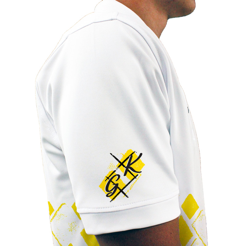 Mens Argyle Arcadia Golf Shirt - Z: Yellow/White