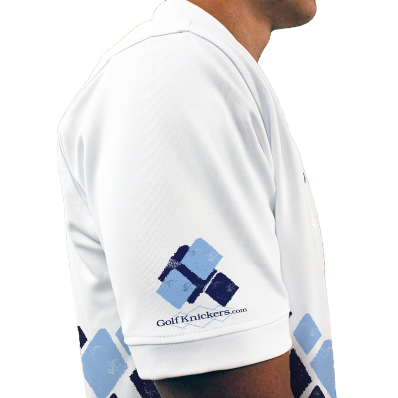 Mens Argyle Arcadia Golf Shirt - ZZ: Navy/Light Blue