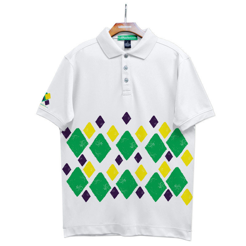 Golf Knickers Argyle Arcadia Outfit 5E - Lime/Purple/Yellow