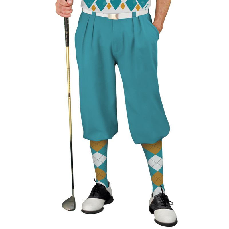 Golf Knickers Argyle Arcadia Outfit 5G - Teal/Bronze/White