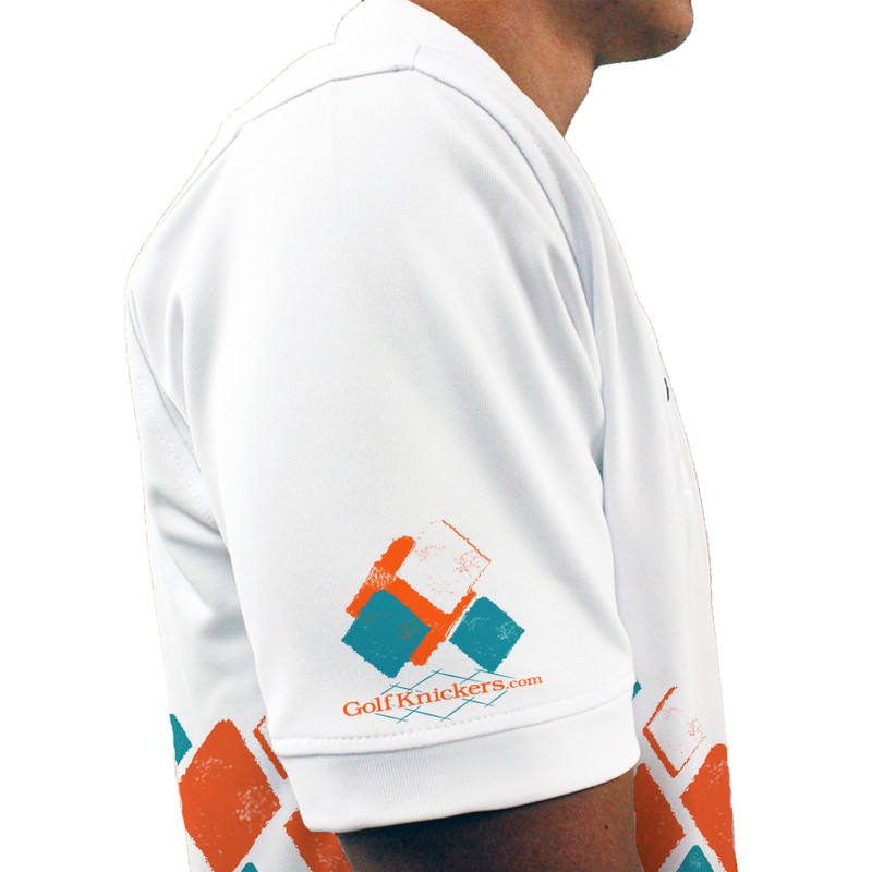 Golf Knickers Argyle Arcadia Outfit 5V - Orange/White/Teal