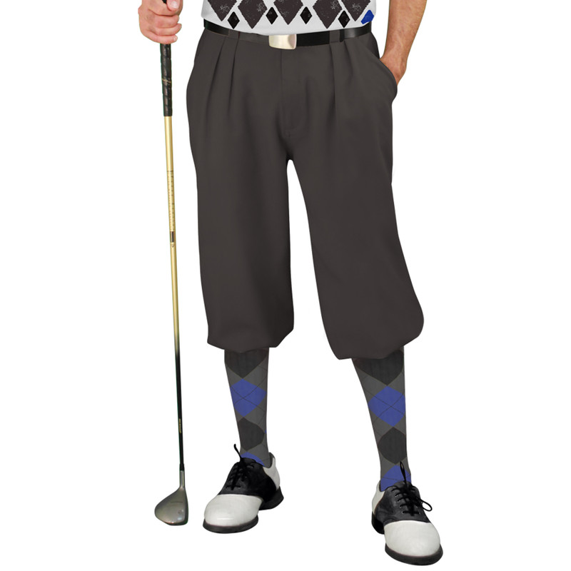 Golf Knickers Argyle Arcadia Outfit 6H - Charcoal/Black/Royal